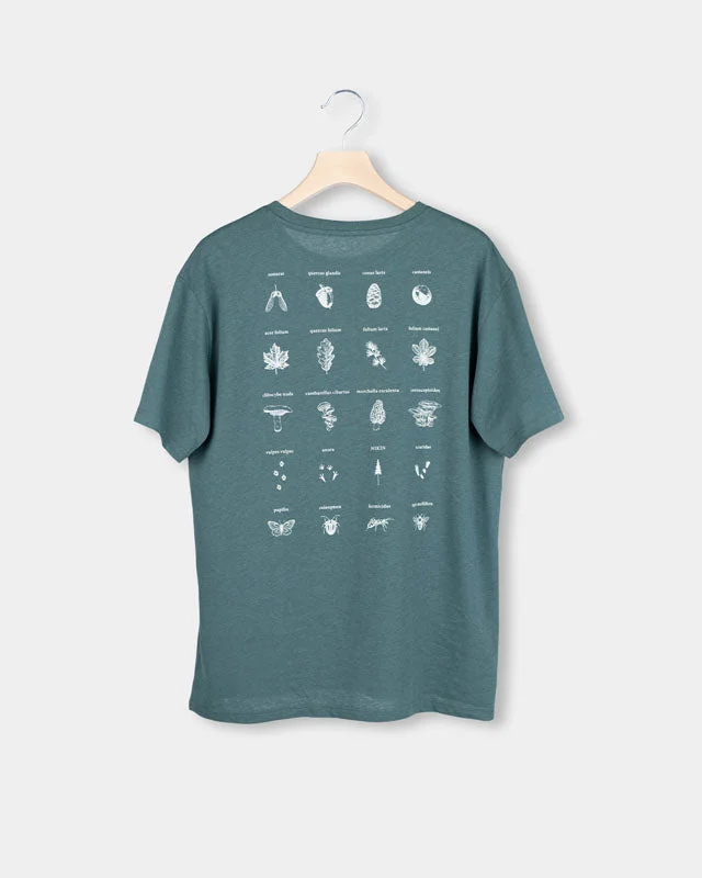 Men's slim - fit graphic t - shirts with vintage rock band printsTreeShirt Forest Ecosystem Juniper