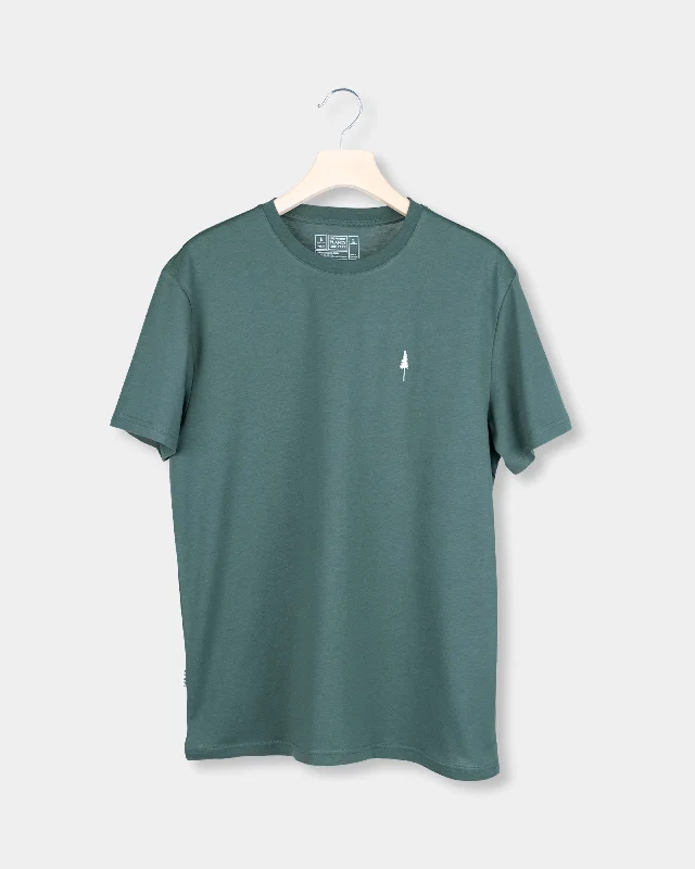 Men's smart - casual checkered t - shirts for semi - formal occasionsTreeShirt Pine Green