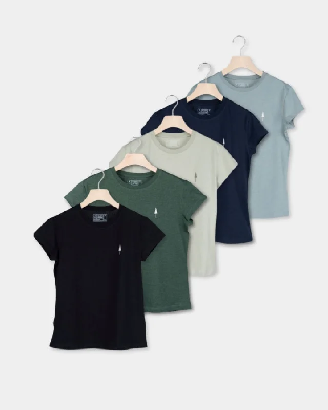 Men's plus - size pocket t - shirts with a classic lookTreeShirt Women 5-Pack