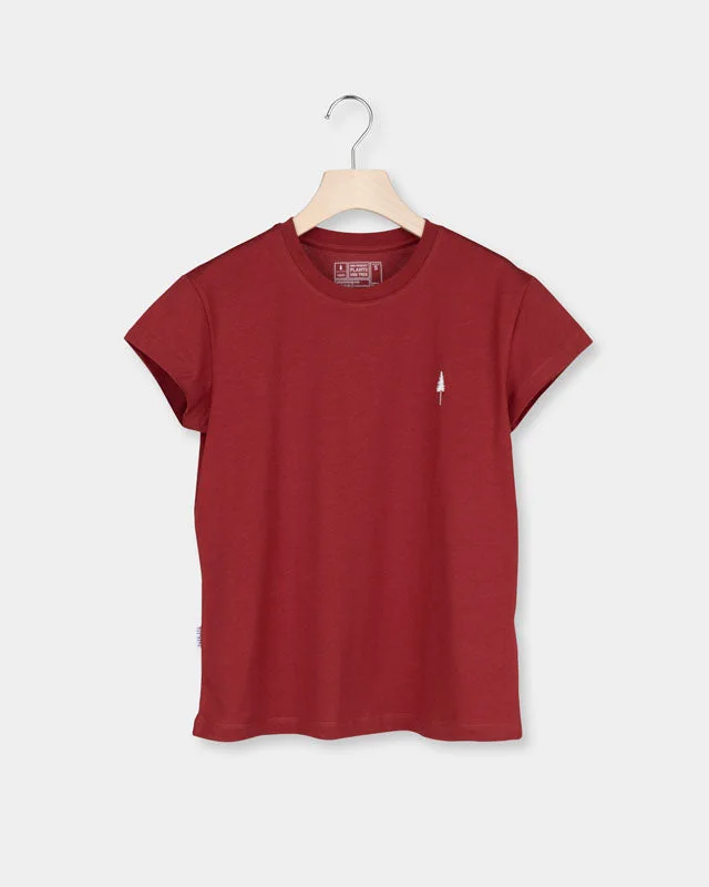 Men's organic cotton crew - neck t - shirts for everyday comfortTreeShirt Women Bloodstone Red Men's organic cotton crew - neck t - shirts for everyday comfortTreeShirt Women Bloodstone Red