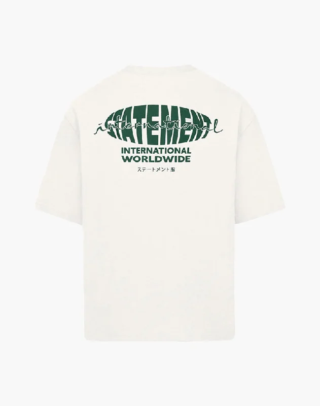 Men's distressed denim - look t - shirts with a rugged appealUNIVERSAL TEE (CREAM WHITE) Men's distressed denim - look t - shirts with a rugged appealUNIVERSAL TEE (CREAM WHITE)