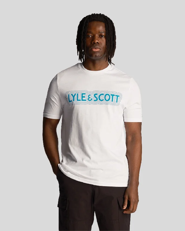 Men's organic cotton crew - neck t - shirts for everyday comfortVibrations Print T-Shirt Men's organic cotton crew - neck t - shirts for everyday comfortVibrations Print T-Shirt