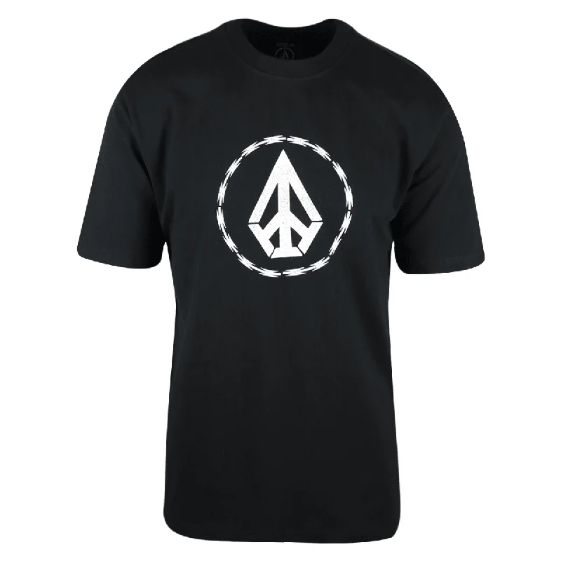 Men's v - neck muscle t - shirts for a body - building aestheticVolcom Men's Black Barb Wire Circle S/S T-Shirt (S54) Men's v - neck muscle t - shirts for a body - building aestheticVolcom Men's Black Barb Wire Circle S/S T-Shirt (S54)