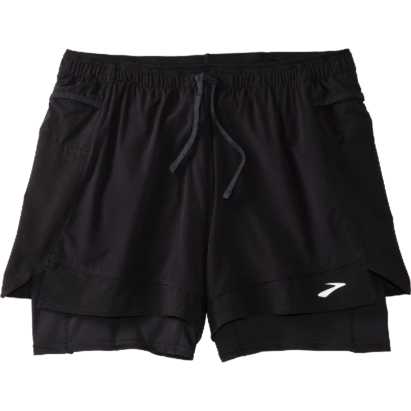 Men's checkered pattern wool shorts for a stylish winter layering optionWomen's High Point 3" 2-in-1 Short