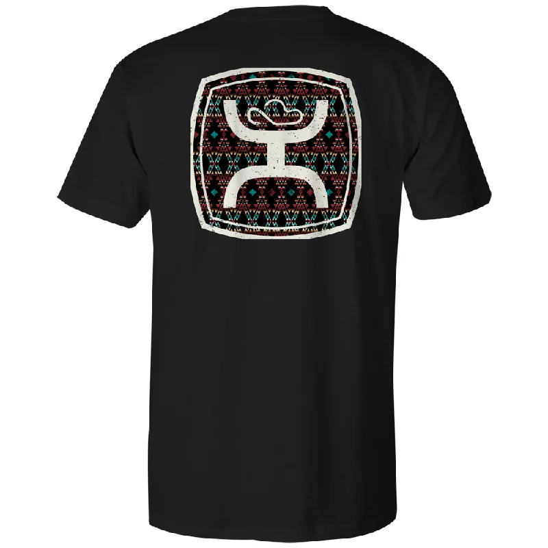 Men's antimicrobial t - shirts for odor - free freshness during travel"Zenith" Black w/Multi Color Aztec T-shirt Men's antimicrobial t - shirts for odor - free freshness during travel"Zenith" Black w/Multi Color Aztec T-shirt